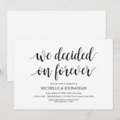 We besloten altijd, Engagement Party nodigt uit Kaart (Voorkant / Achterkant)