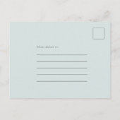 We besloten voor altijd Eucalyptus de datum te bew Uitnodiging Briefkaart (Achterkant)