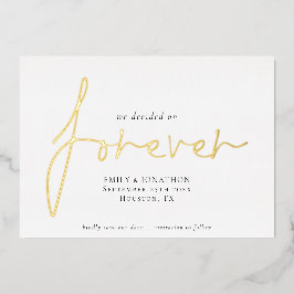 We Besloten Voor Altijd Script Save The Date Echt Folie Uitnodiging