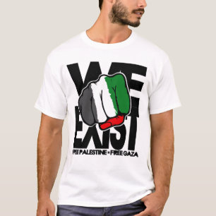 We bestaan - vrij Palestina - vrij Gaza T-shirt