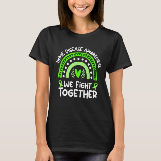 We bestrijden samen Lyme Disease Awareness Shirt L (Voorkant)