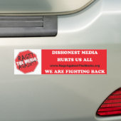 WE BESTRIJDEN TERUGKOPPELsticker Bumpersticker (Op auto)