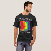 WE BETEKENEN IEDEREEN gay pride shirt 2018 (Voorkant volledig)