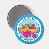 We bevinden ons allemaal in hetzelfde vak: 1_Round Magneet (Voorkant / Achterkant)