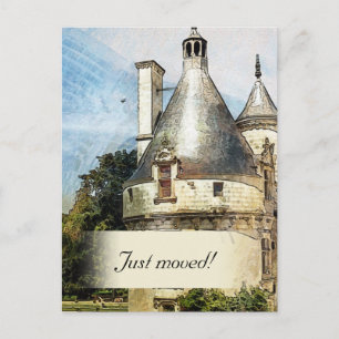 We bevinden ons in een Nieuw Castle Custom Address Aankondigingskaart