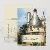 We bevinden ons in een Nieuw Castle Custom Address Aankondigingskaart (Voorkant / Achterkant)