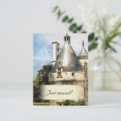 We bevinden ons in een Nieuw Castle Custom Address Aankondigingskaart (Staand voorkant)