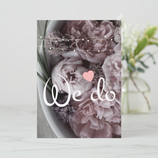 We bewaren de datum bruiloft uitnodigingen (Staand voorkant)