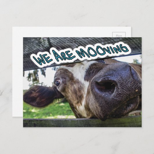 We bewegen aankondigingskaart (Voorkant / Achterkant)