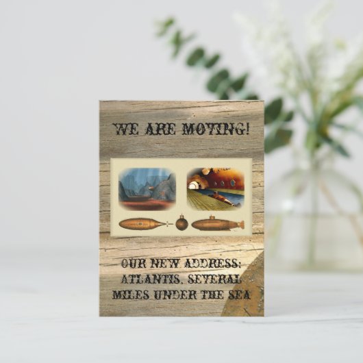 We bewegen aankondigingskaart (Staand voorkant)