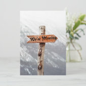 We bewegen een grappige huiskaart. kaart (Staand voorkant)