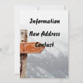 We bewegen een grappige huiskaart. kaart (Achterkant)