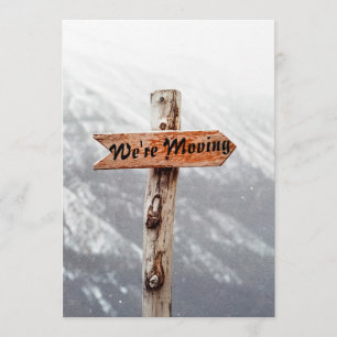 We bewegen een grappige huiskaart. kaart