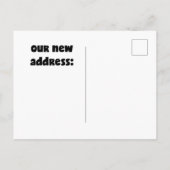 We bewegen. | Kreepachtige buren - Funny Quote Aankondigingskaart (Achterkant)