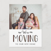 We bewegen | Nieuwe aankondiging adres (Voorkant)