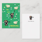 We bewegen schattig notitiekaartje (Voorkant / Achterkant)