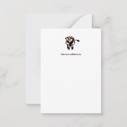 We bewegen schattig notitiekaartje (Achterkant)