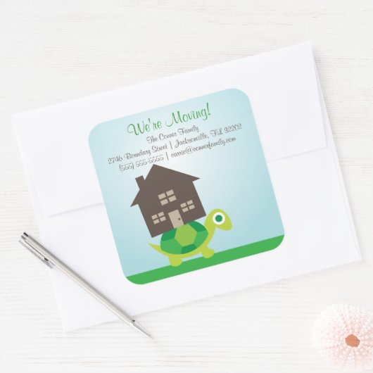 We bewegen - Turtle Mover Stickers (Envelop)
