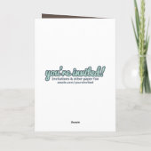 We bewegen - Turtle Mover Wenskaart Aankondiging (Achterkant)