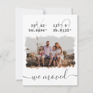 "We bewogen" DMS Coördineert familie Foto's Aankondiging