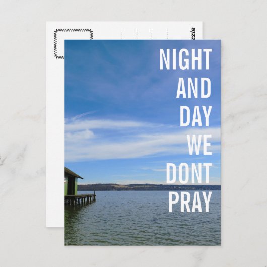 We bidden niet briefkaart (Voorkant / Achterkant)