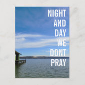 We bidden niet briefkaart (Voorkant)