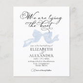 We binden de knoop | Blue Bow Budget Bruiloft (Voorkant)