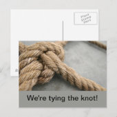 We binden de knoop briefkaarten vast (Voorkant / Achterkant)