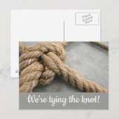 We binden de knoop briefkaarten vast (Voorkant / Achterkant)