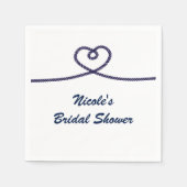 We binden de knoop nautische strand bruiloft servet (Voorkant)