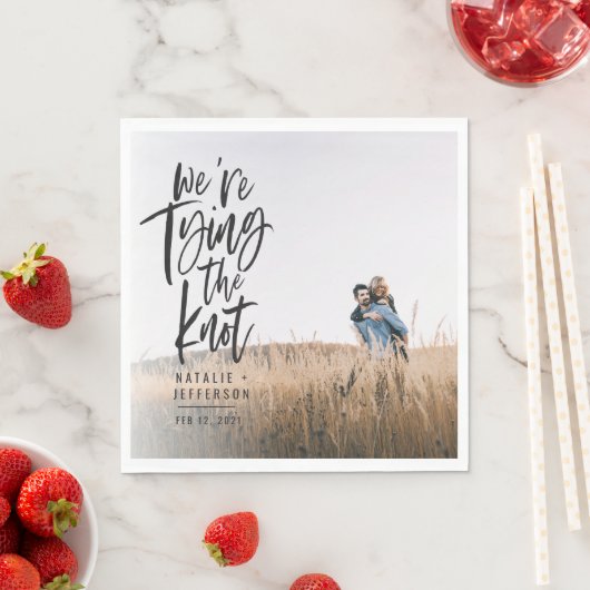 We binden de knot verlofpartij servet (Insitu)