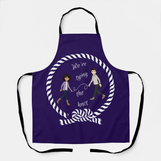 We binden de konijnenwijk. schort (Voorkant)