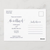 We binden de niet-bruiloft met de foto van de datu briefkaart (Achterkant)