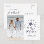 We binden de niet-bruiloft met de foto van de datu briefkaart (Voorkant / Achterkant)