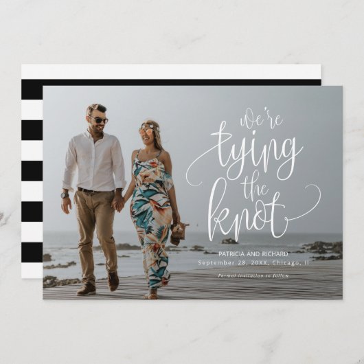 We binden de niet-bruiloft met de foto van de datu kaart (Voorkant / Achterkant)