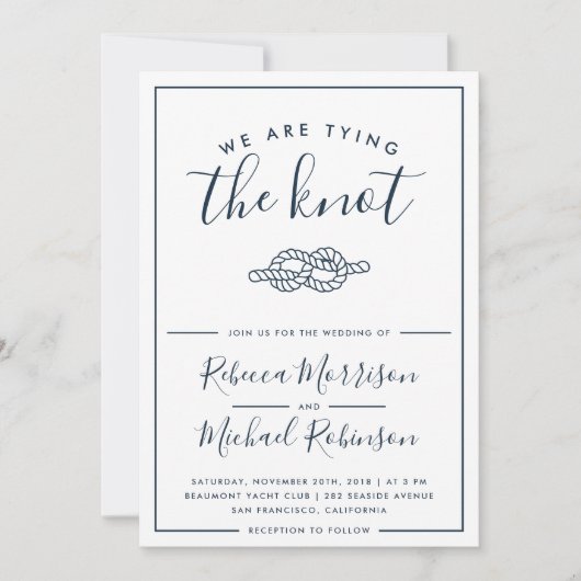 We binden de uitnodiging om het huwelijk te sluite (Voorkant)