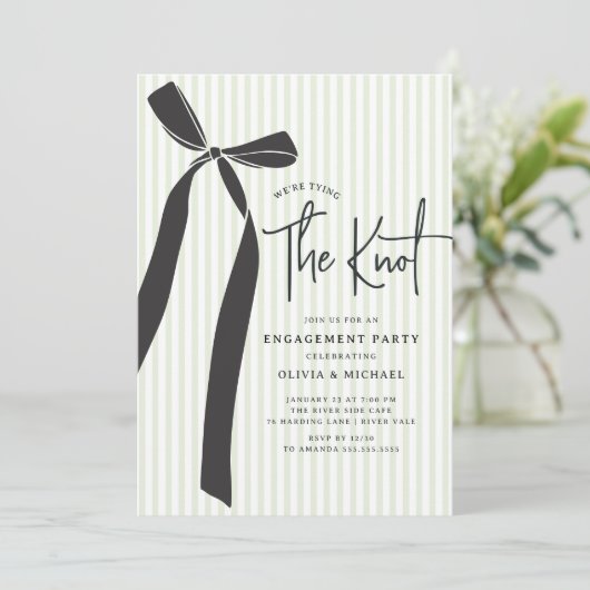 We binden het knoop Verloving Kaart (Staand voorkant)