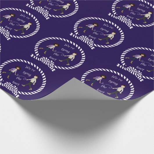 We binden het Verloving van de niet-homohuwelijk. Cadeaupapier (Hoek)