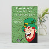 We bit 'o Fun St. Patrick's Party Invitation Kaart (Staand voorkant)