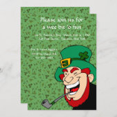 We bit 'o Fun St. Patrick's Party Invitation Kaart (Voorkant / Achterkant)