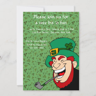 We bit 'o Fun St. Patrick's Party Invitation Kaart