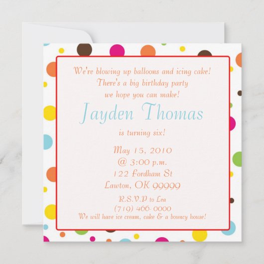 We blazen ballonnen op en icing... kaart (Voorkant)