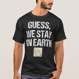 We blijven op de beurs voor delen. t-shirt