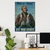 We blijven vliegen met aanschafobligaties poster (Thuiskantoor)