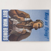 We blijven vliegen tegen -Amerikaans WWII Piloot Legpuzzel (Horizontaal)