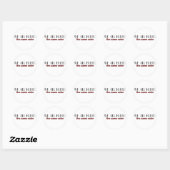 we bloeden allemaal dezelfde kleur ronde sticker (Vel)