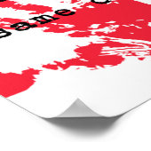 We bloeden allemaal dezelfde kleur Sticker Poster (Hoek)
