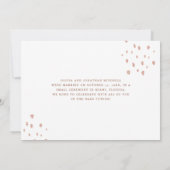 We bonden de knoop door | Roos Gold Wedding Kaart (Achterkant)