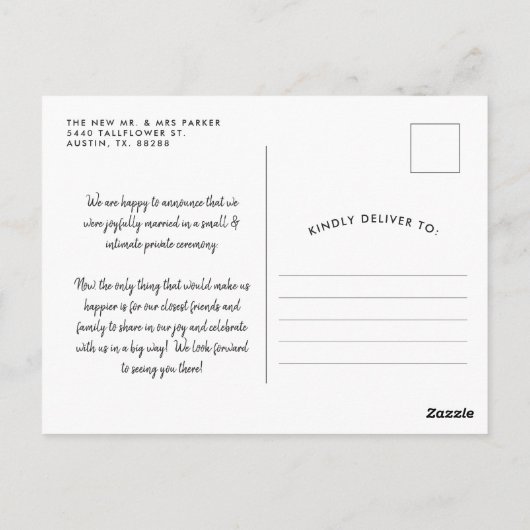 We bonden de knoop door | Uitnodiging voor een huw (Achterkant)