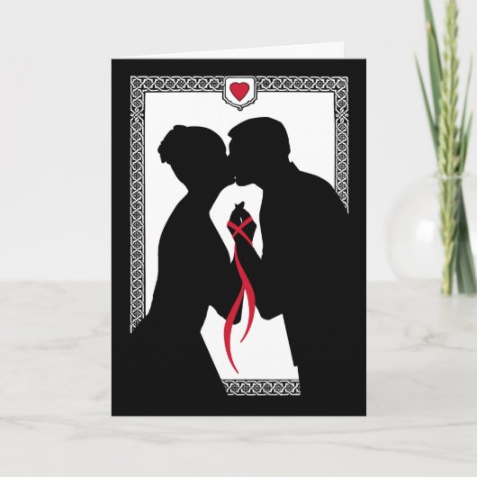 We bonden de knoop, Handfasting Getrouwd aankondig Aankondiging (Voorkant)